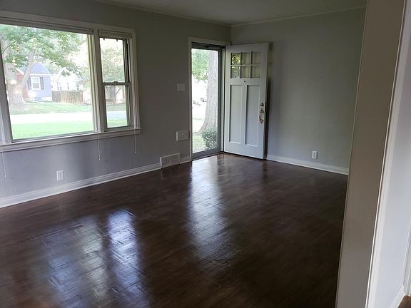 Welcome home to this great living room with refinished hardwood floors and lots of natural light.