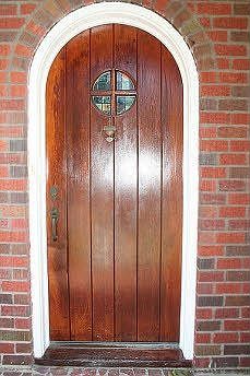 Arched front door