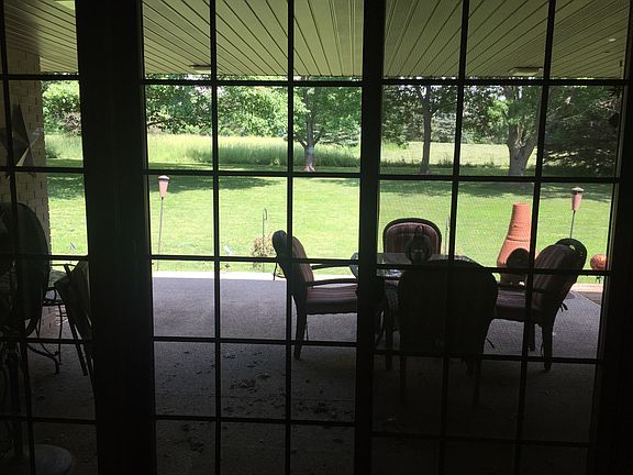 Looking out of living room