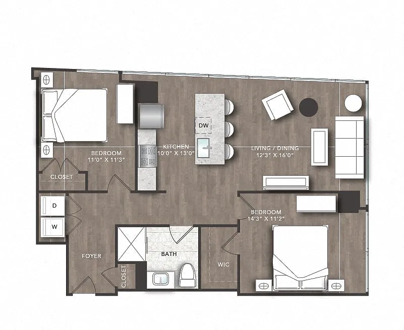 Floor plan E Units
