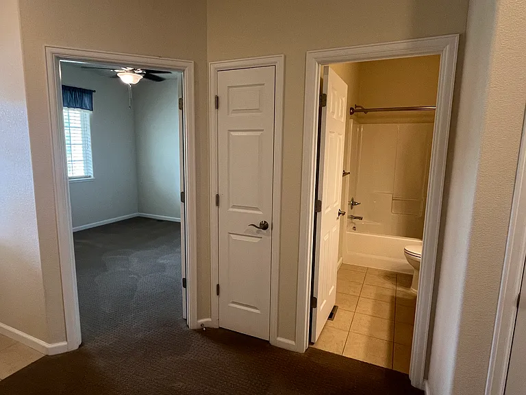 2nd bedroom, bath and coat closet.