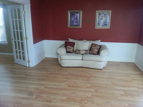 Living Room w french doors