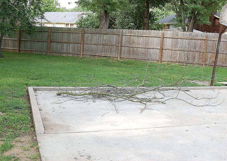 Back parking area