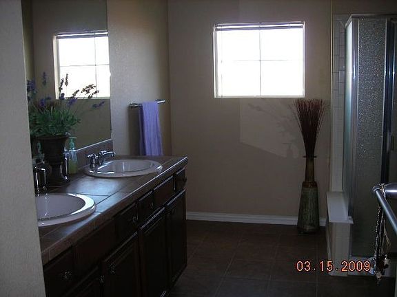 Master Bath raised cabinets