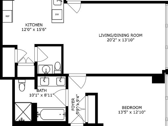 2nd image of 157 W 57th St APT 34D