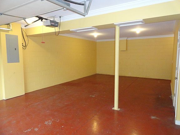 Lower level basement garage and storage