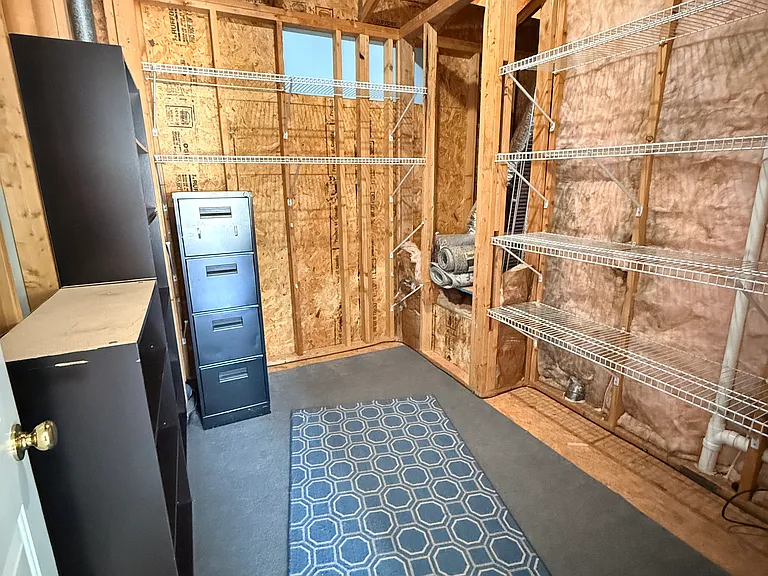 Bonus room storage closet