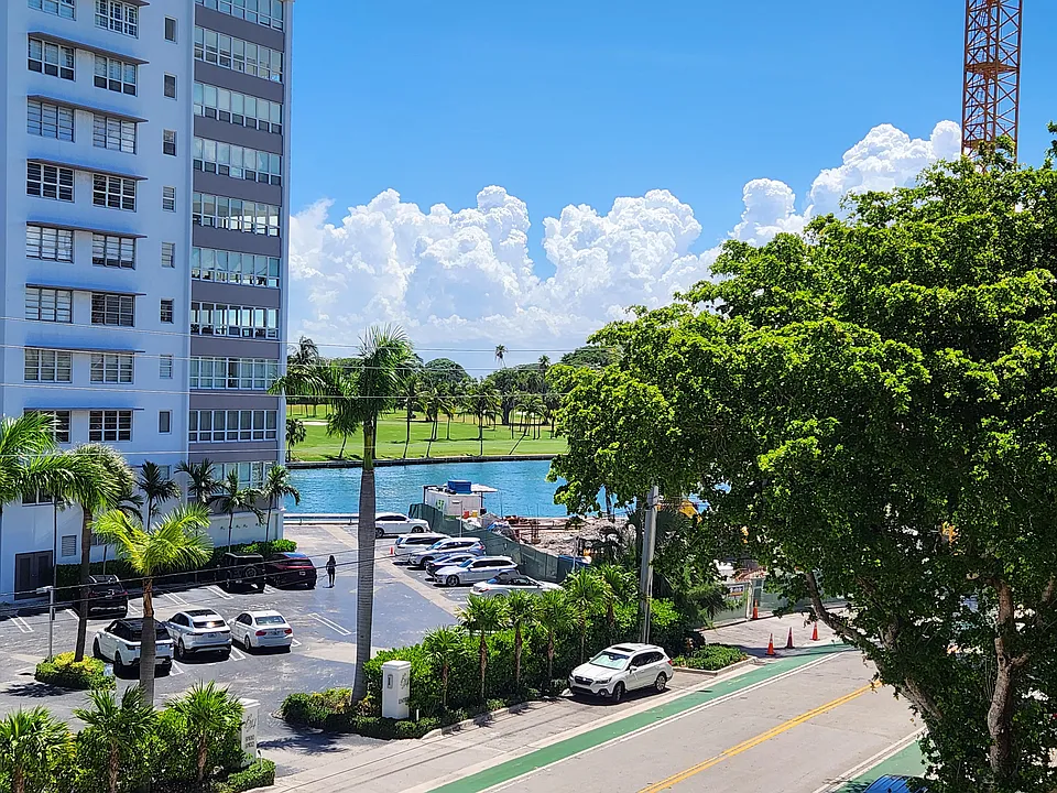 view from balcony