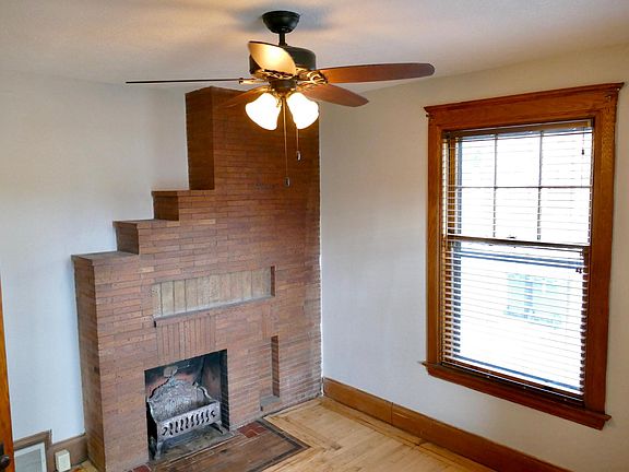 The fireplace is decorative only.
