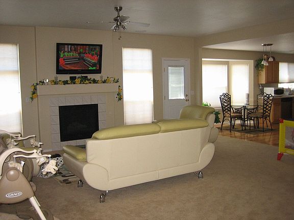 Living Room Opens to Kitchen