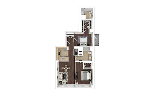 Floor plan B5 - Renovated
