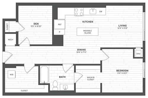 Floor plan B1 Den