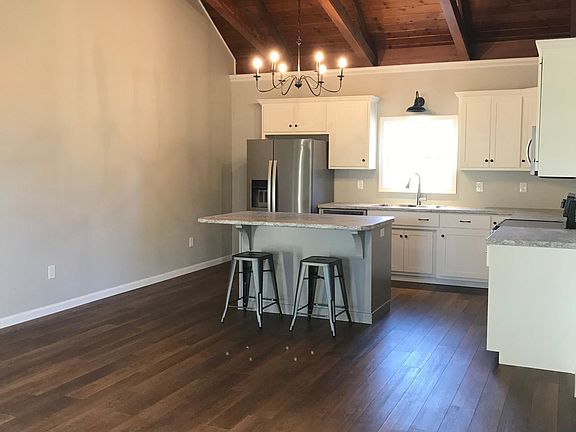 Open concept kitchen/living