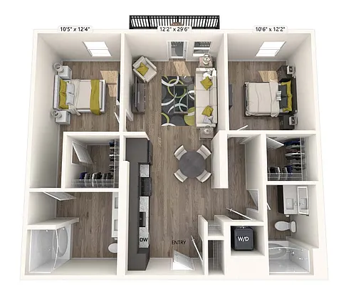 Floor plan BM2-Upgrade-1027sf