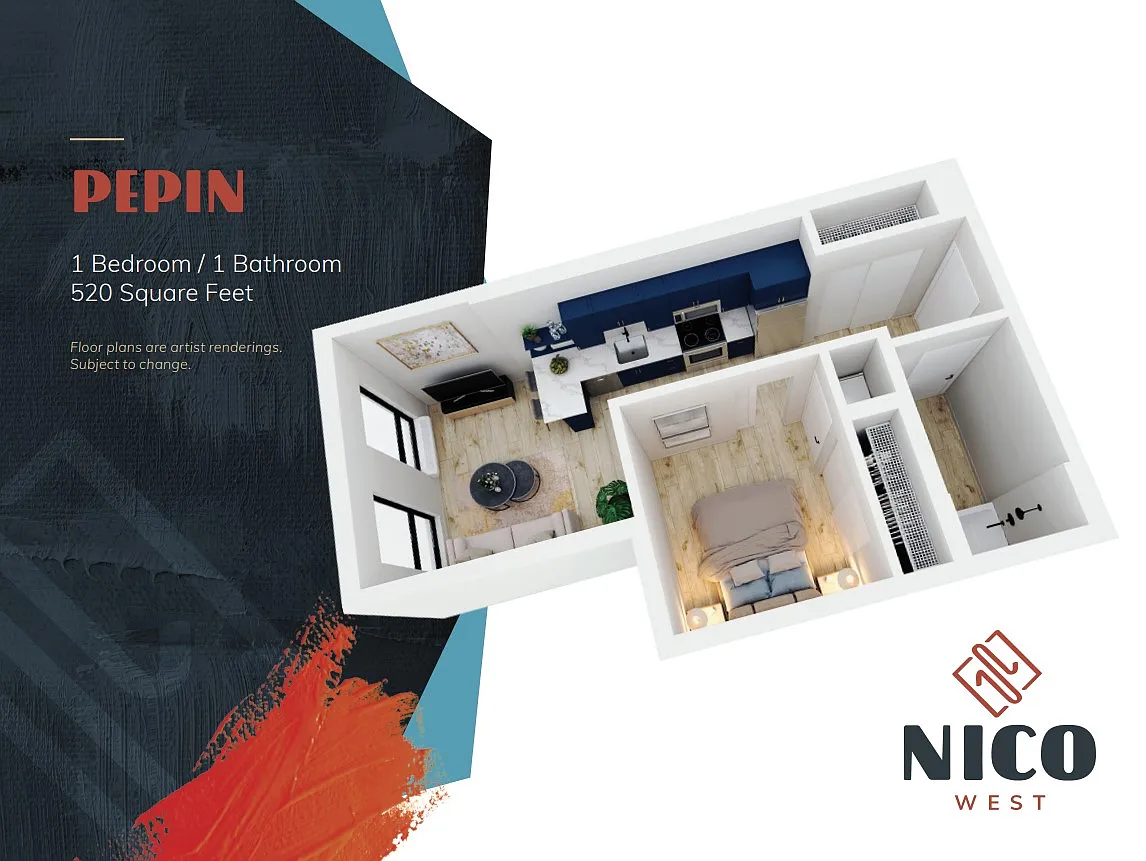 Floor plan Pepin