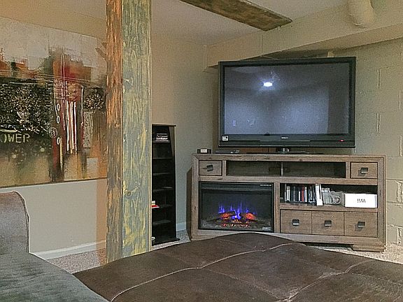 Basement tv room