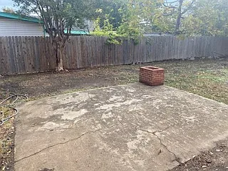 Open patio-yard