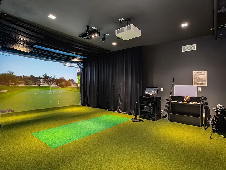 Multi-sport simulator for virtual golf, hockey, lacrosse, football and more!
