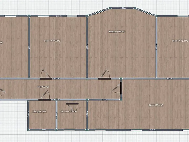 floor plan (not to scale)
