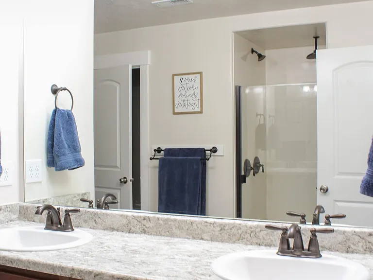 Owner's bathroom (double vanity and shower upgrades).