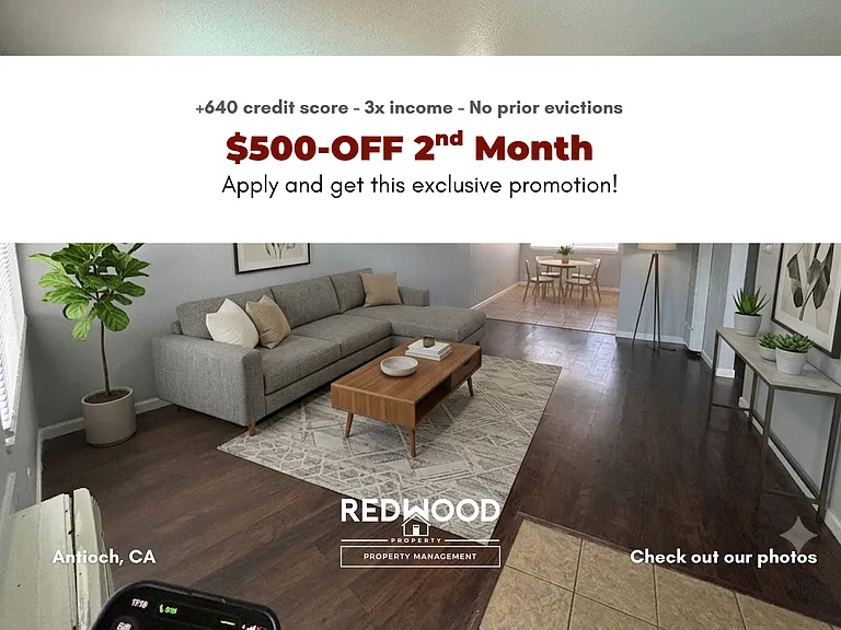 Available Spacious Apartments at H Street, Antioch, CA — Photo 4