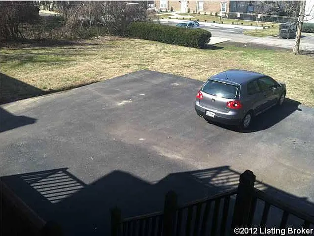 Off street parking for one vehicle.