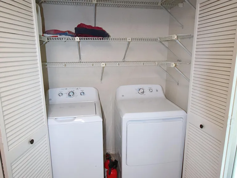 Laundry with full size washer & Dryer.