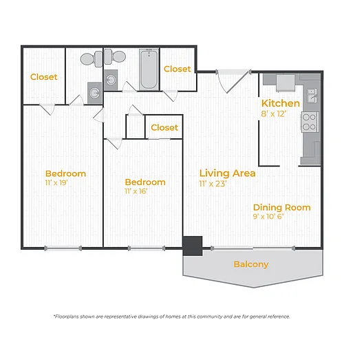 Floor plan 2/1HSD