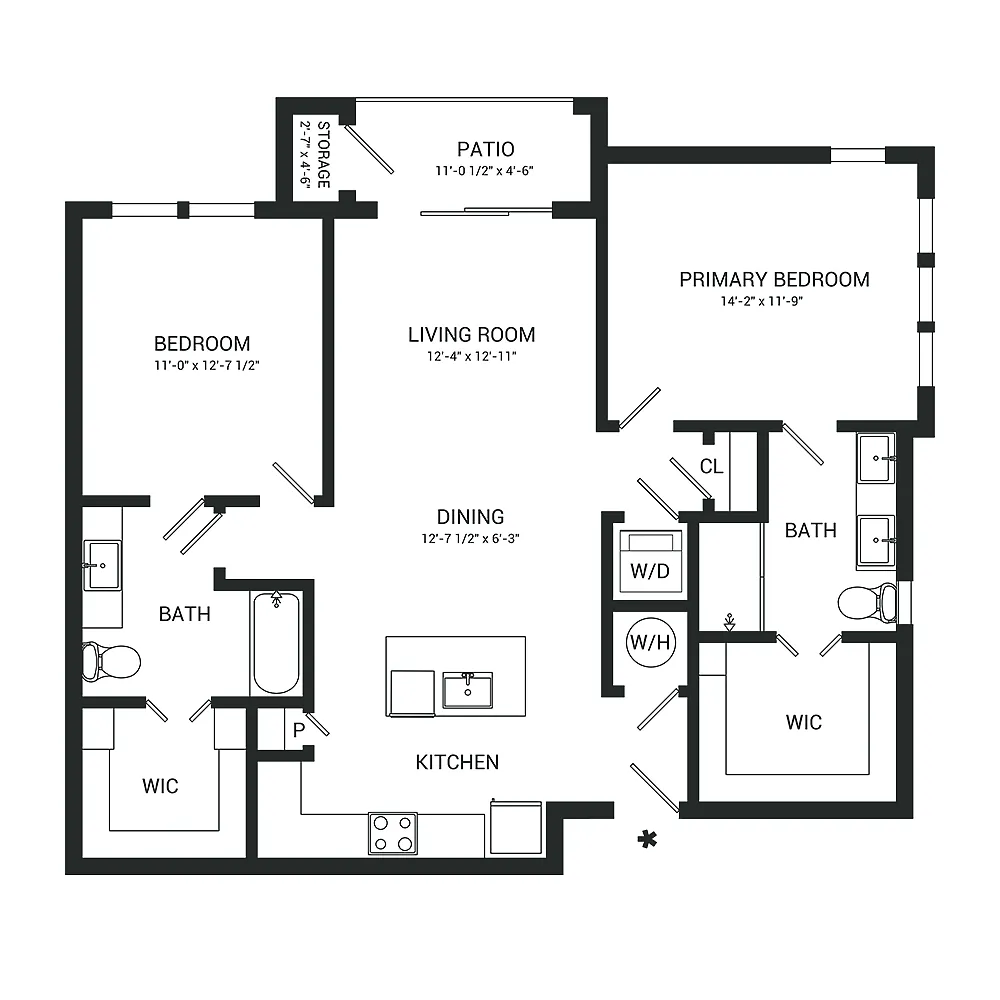 Floor plan Cinder
