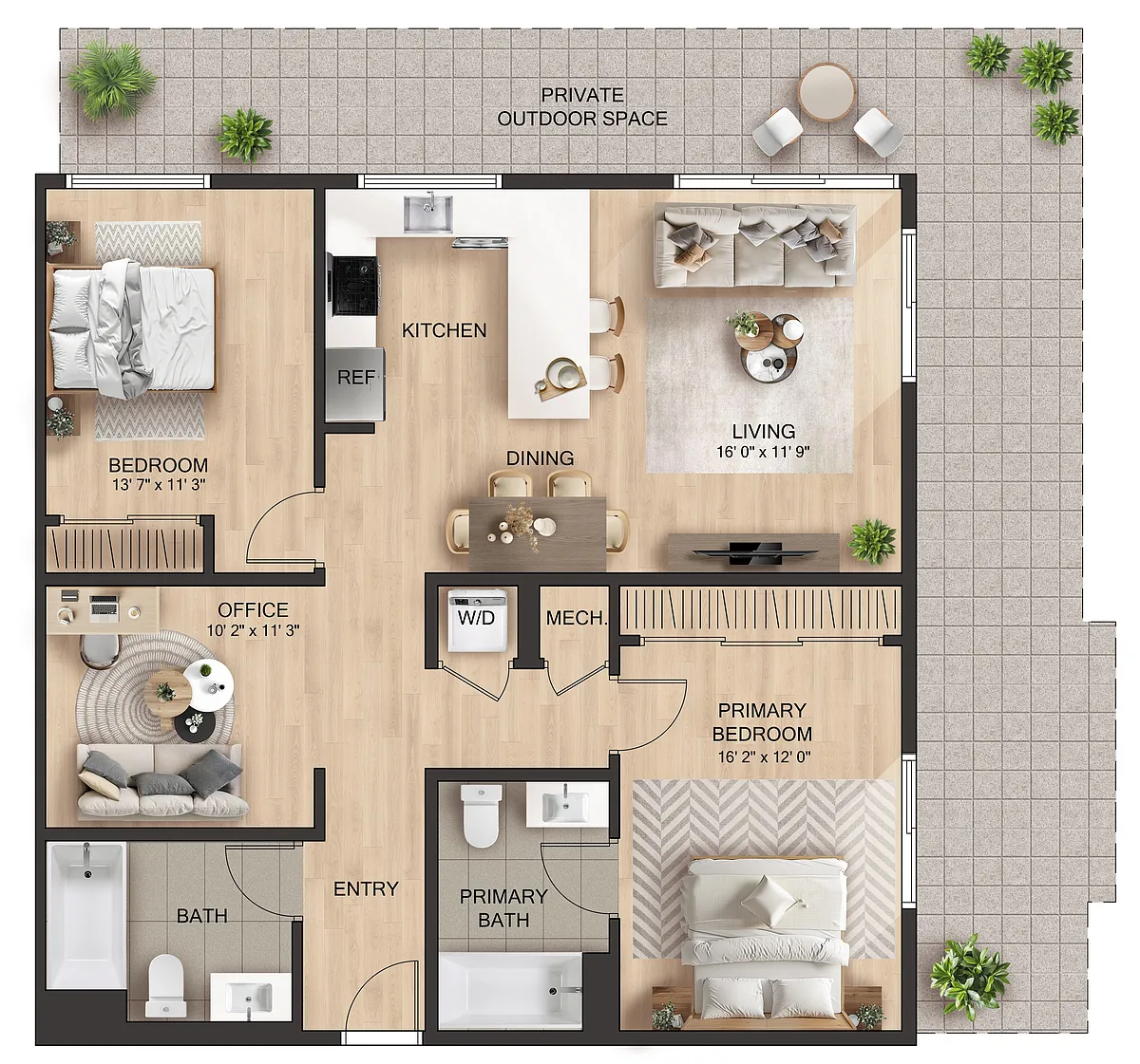 Floor plan B7