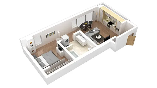 Floor plan 1X1