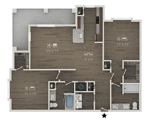 Floor plan B2