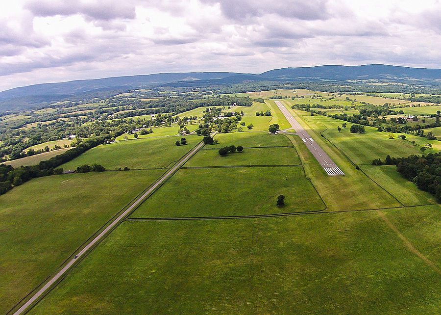 View of Airstrip and Oak Spring Farm