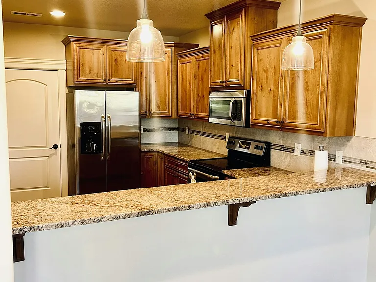 Kitchen from living room