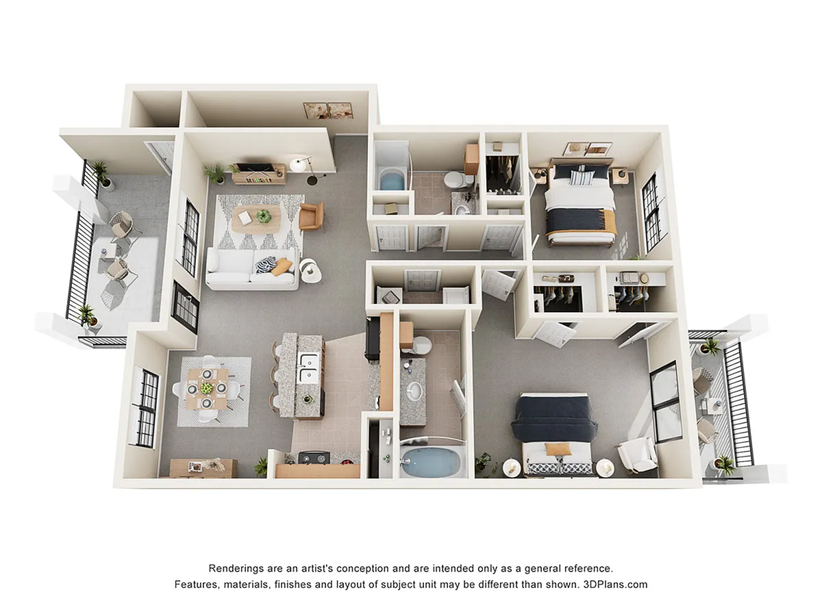 Floor plan The Pacific w/ Attached Garage