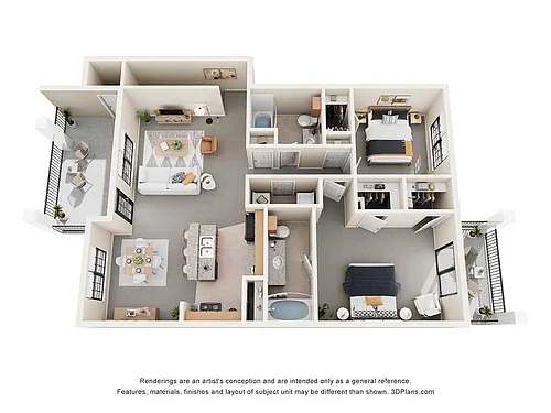Floor plan The Pacific w/ Attached Garage