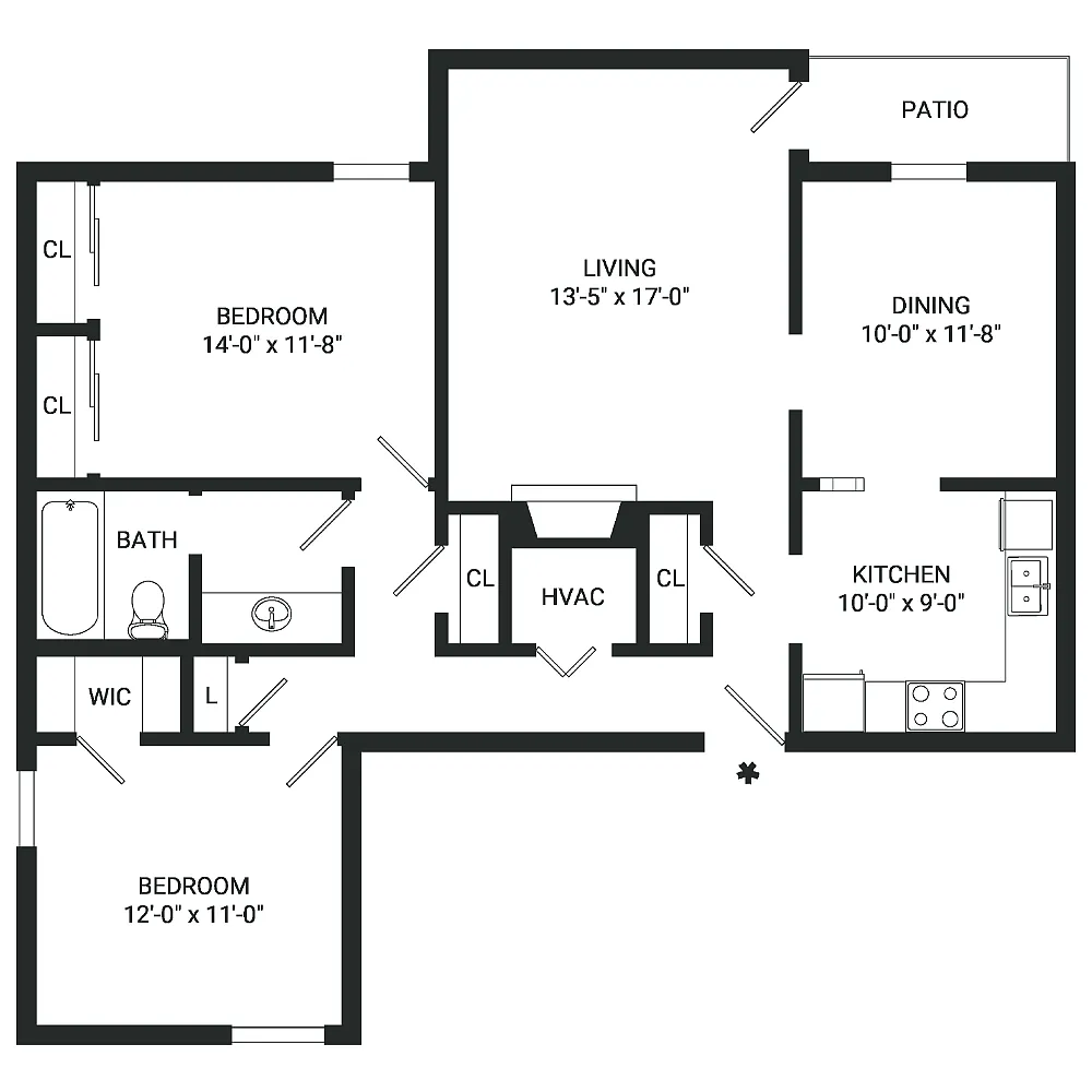 Floor plan B7- Income Restrictions Apply