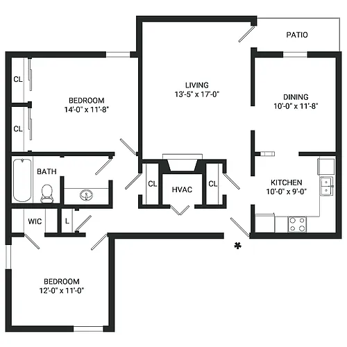 Floor plan B7- Income Restrictions Apply