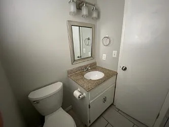 Granite countertop bathroom sink