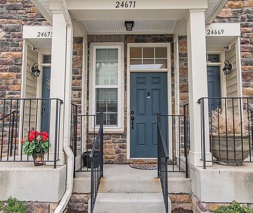 Front Door with portico