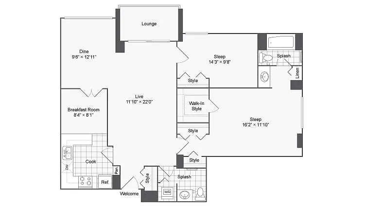 Floor plan Mt. Vernon