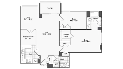 Floor plan Mt. Vernon