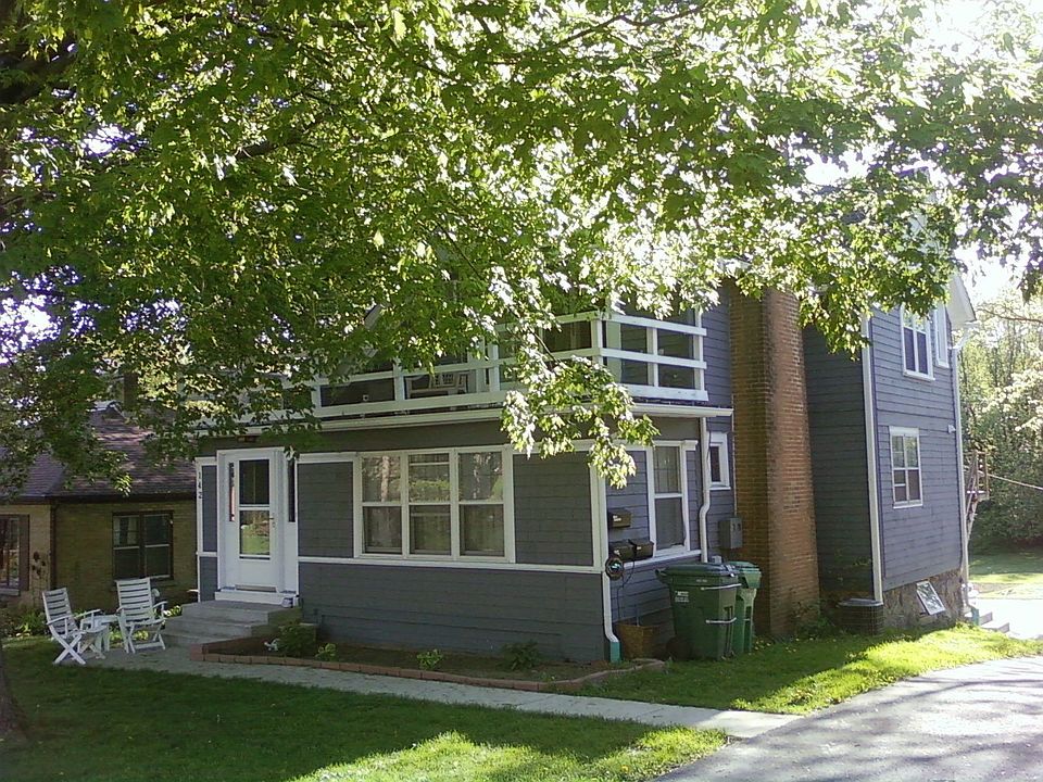 Front with trees