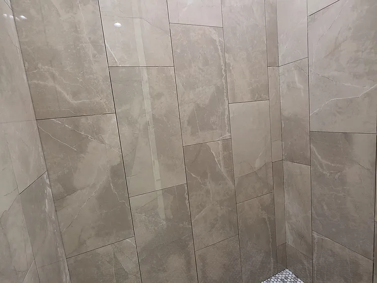 Primary/Master shower area still under construction