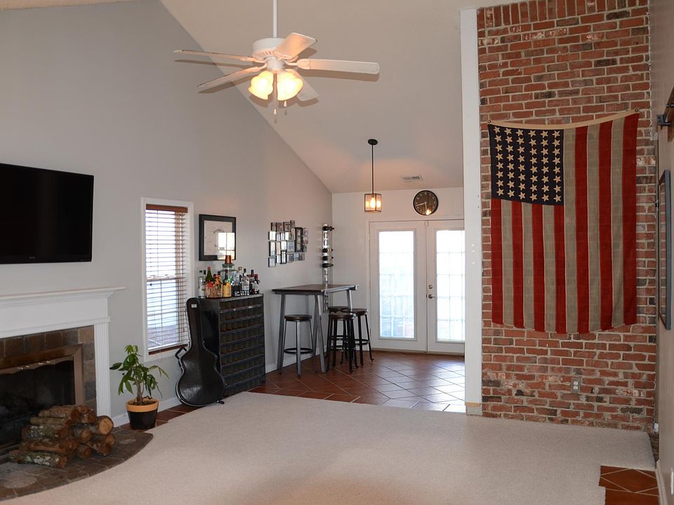 View from front door into living room
