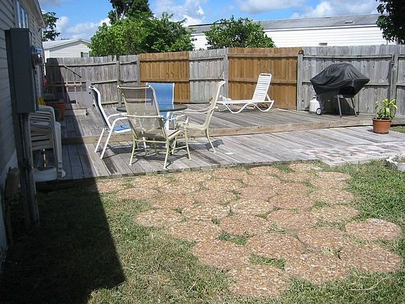 Huge patio area in back!