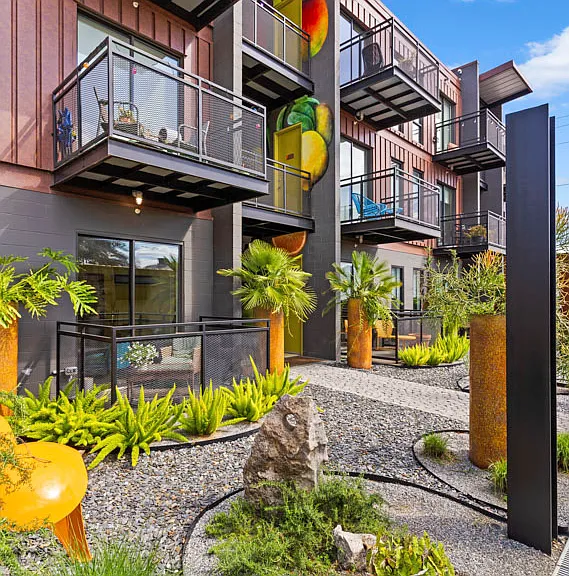 The Freight Yard is a stimulating urban oasis close to work, shopping, and school.