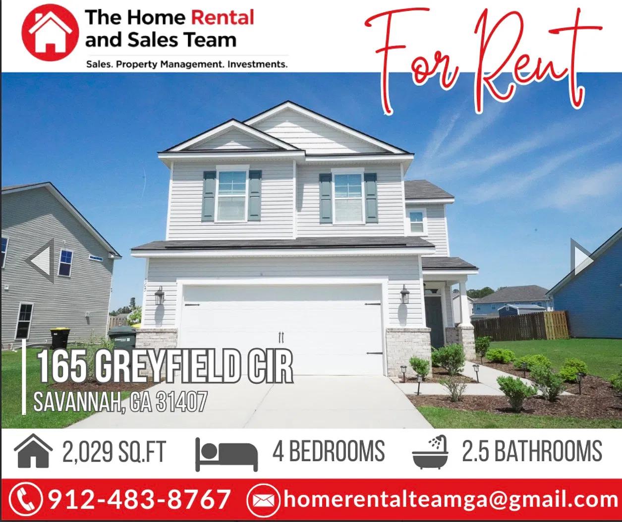 4 bed, 2.5 bath, 2029 sqft, $2,300 — Photo 1