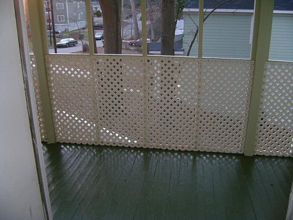 side screened in porch