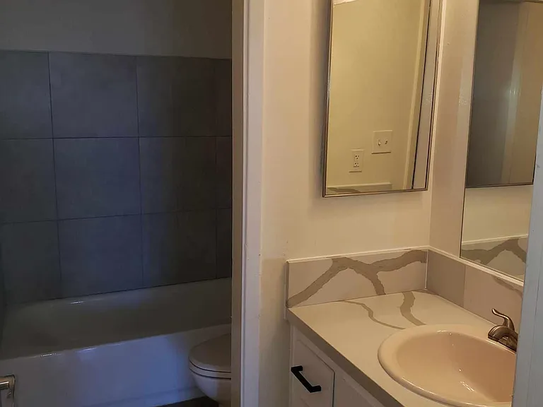 Upgraded bathroom